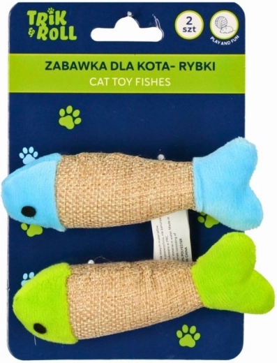Katzenspielzeug Fischchen, 2 Stück
