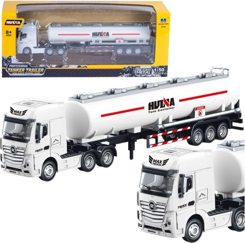 Tanklastwagen 1:50 mit beweglichen Teilen weiß
