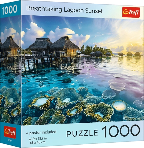 Trefl Puzzle „Sonnenuntergang über der Lagune“ 1000 Teile