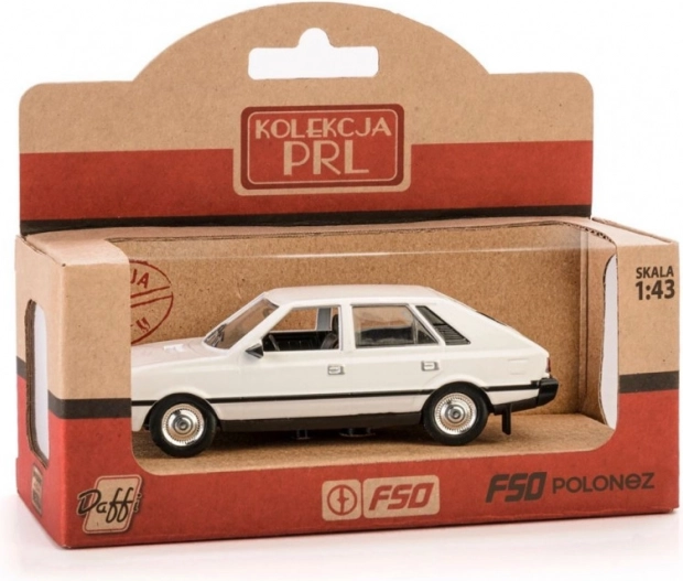 Modellauto FSO Polonez 1:43 – weißes Metallmodell