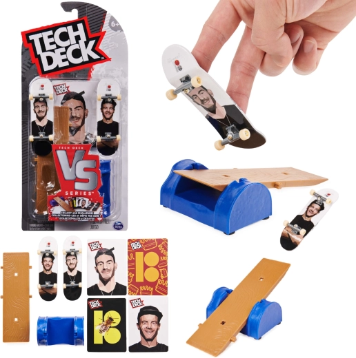 Fingerboard-Set TECH DECK VS Series Plan B – 2 Mini-Skateboards mit Hindernis