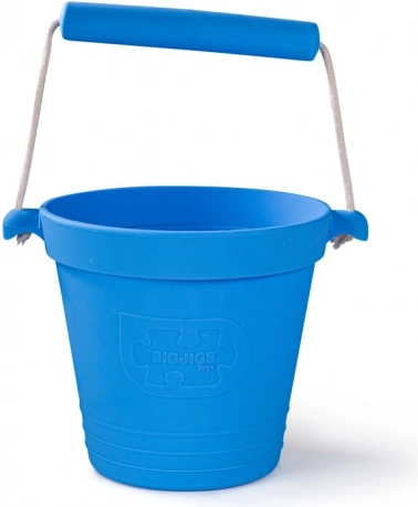 Bigjigs Toys Strand-Eimer für Kinder - blau