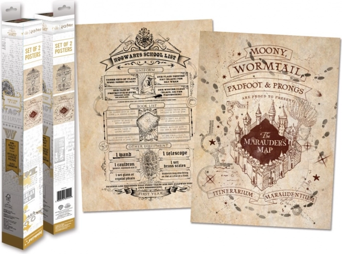 Harry-Potter-Set Mini-Poster (2 Stk.)