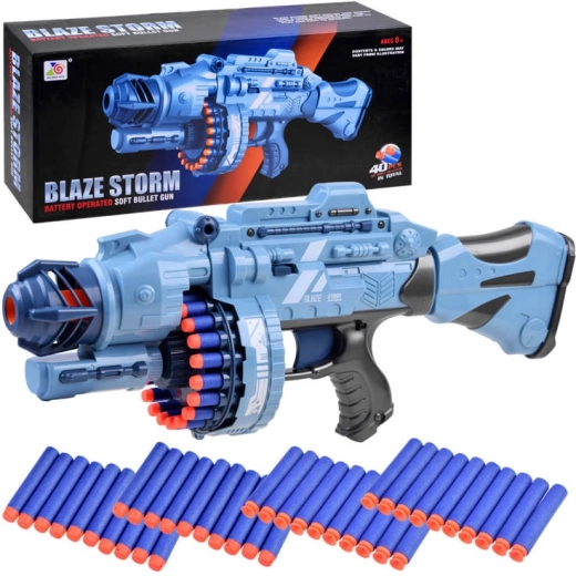 Großer Spielzeug-Blaster mit 40 Schaumstoffgeschossen