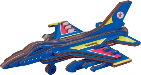 Holz 3D-Puzzle Kampfflugzeug
