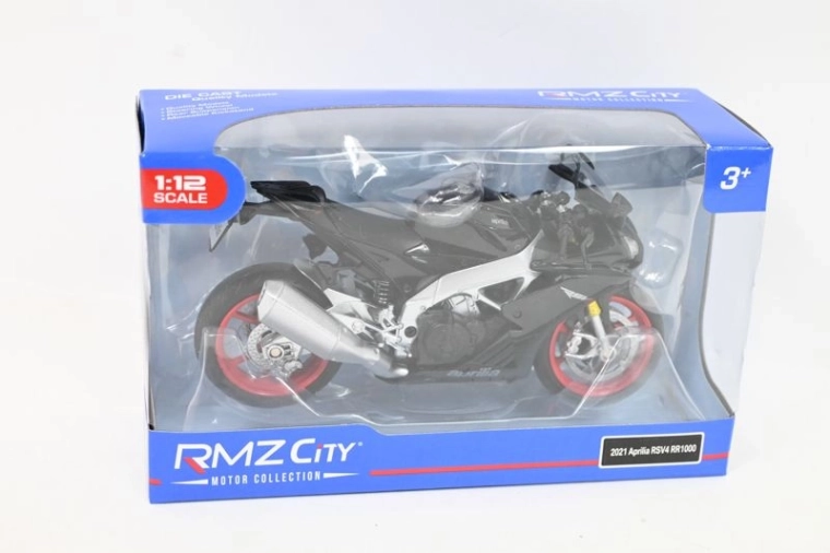 RMZ Hobby Motorradmodell Aprilia RSV4 1:12 schwarz