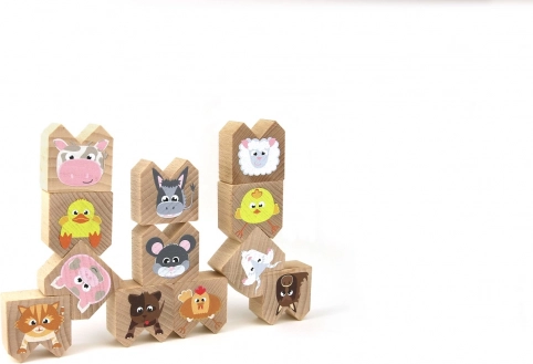 Holz-Balance-Spiel Haustiere