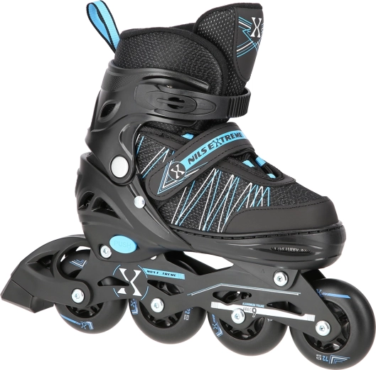 Nils Extreme 2-in-1 Rollen- und Schlittschuhe, blau – S (31–34)