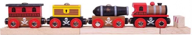 Piratenzug mit Schienen