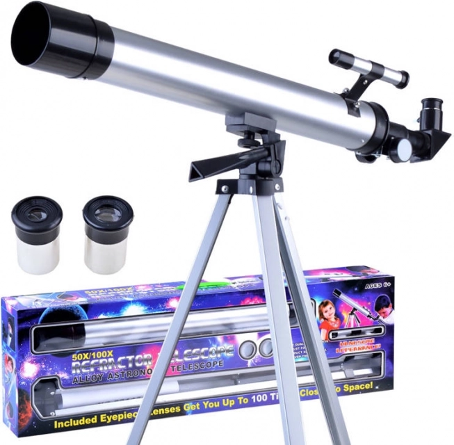 Teleskop auf Stativ mit 60x 100x Zoom