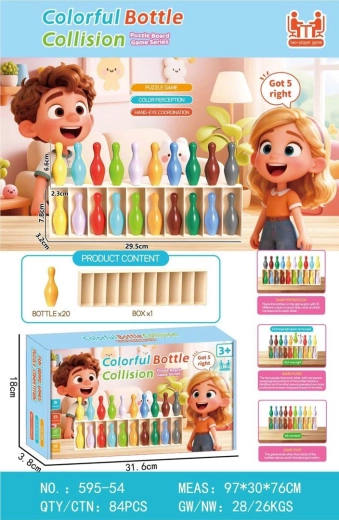 Spiel: Errate die Farbe der Fläschchen