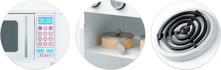 Mikrowelle mit farbigem Panel