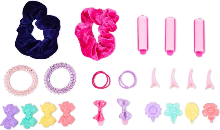 Umfangreiches Zubehörset für endlose Frisuren