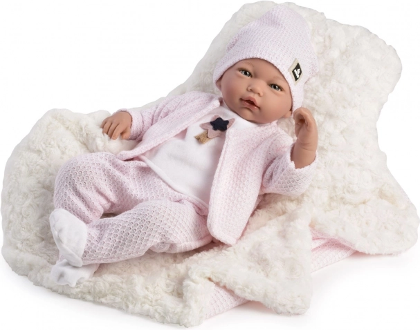 Guca Lucia realistische Babypuppe mit Geräuschen und weichem Stoffkörper