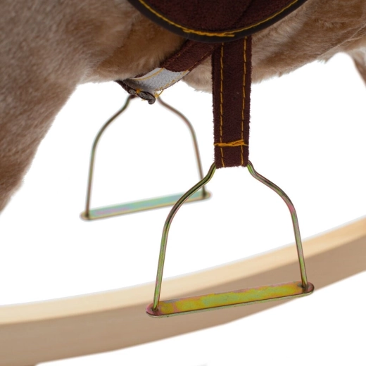 Stabile Holzleisten und Metallsteigbügel