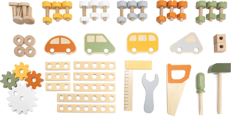 Umfangreiches Zubehör und Zahnräder