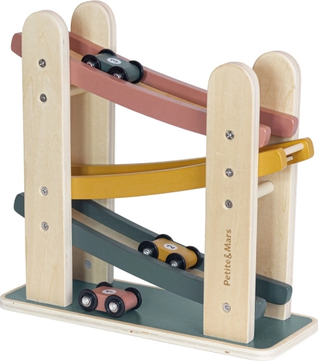 Holz-Rennbahn PETITE&MARS Milky Way Wood of Mars, ab 18 Monaten, Aurora Pink