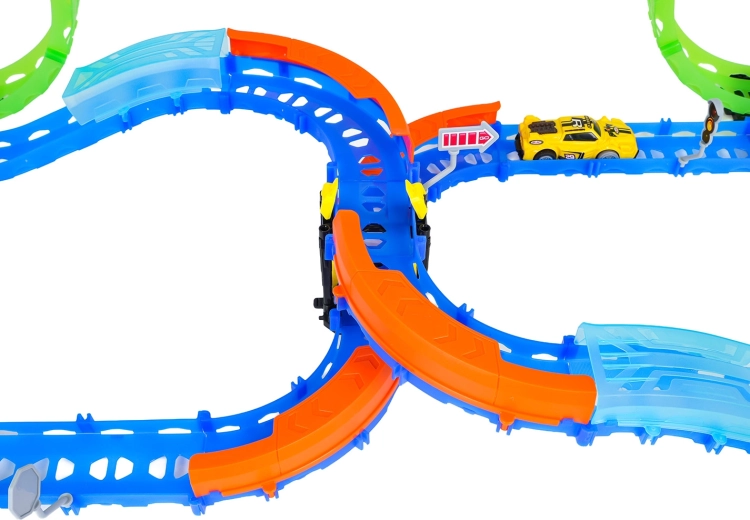 Modulare Strecke mit Geländern und umbaubaren Abschnitten