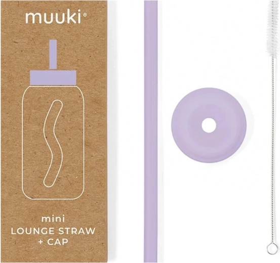 MUUKI Mini Lounge Deckel und Strohhalm in Pastellviolett