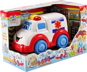 Ambulanz mit Licht und Sound, batteriebetrieben, 15 cm