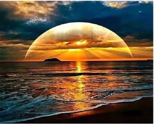 Norimpex Malen nach Zahlen Sonnenuntergang 40 × 50 cm
