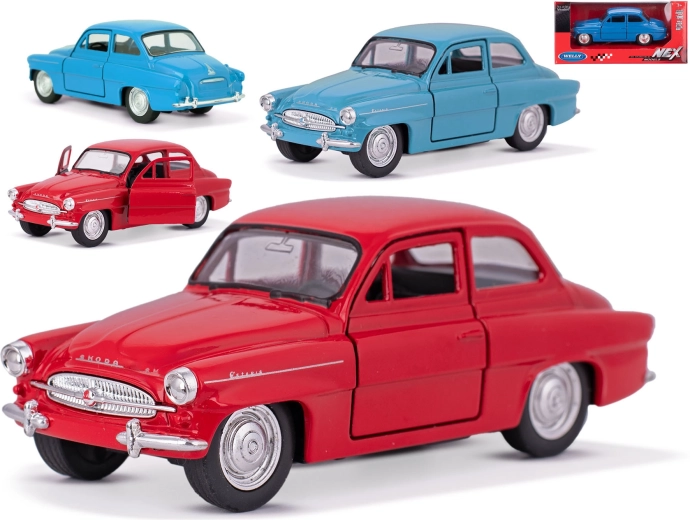 Metallmodellauto Škoda Octavia Welly 1:32 mit öffnenden Türen