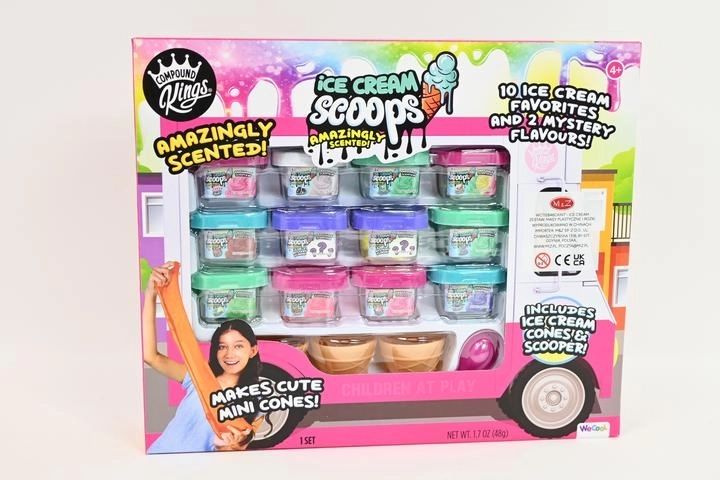 Wecool Set: duftende Knetmasse „Eiscreme“ mit Waffelhörnchen und Eislöffel