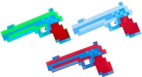 Pixel-Spielzeugpistole für Kinder mit Licht und Sound