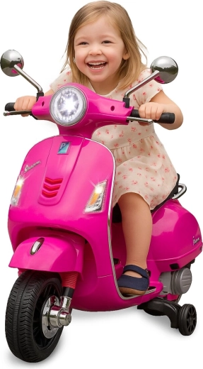 Elektrischer Kinderroller Vespa GTS 125, rosa