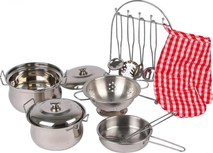 Kleine Metallgeschirr-Set für Kinder Small Foot Gustav