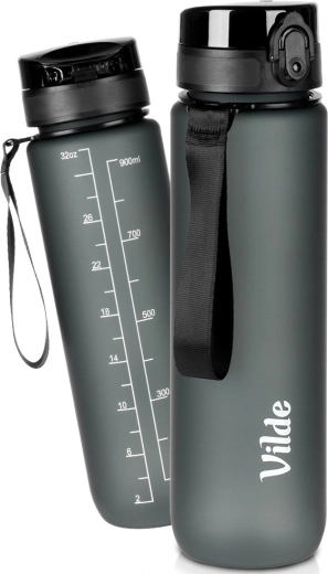 Wasserflasche Vilde 1 l schwarz