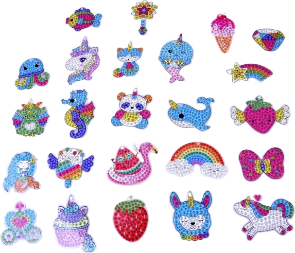 24 niedliche, funkelnde Anhänger