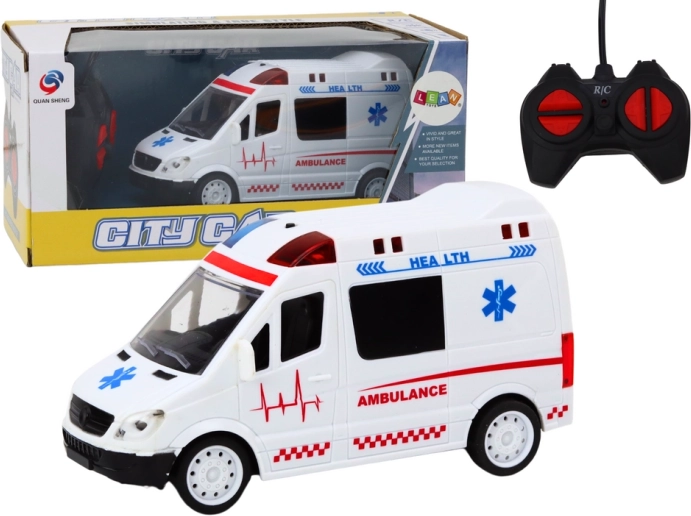 Ferngesteuertes Rettungswagen RC Lichter Sounds Weiß