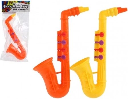 Kinder-Kunststoffsaxofon 24 cm – 2 Farben
