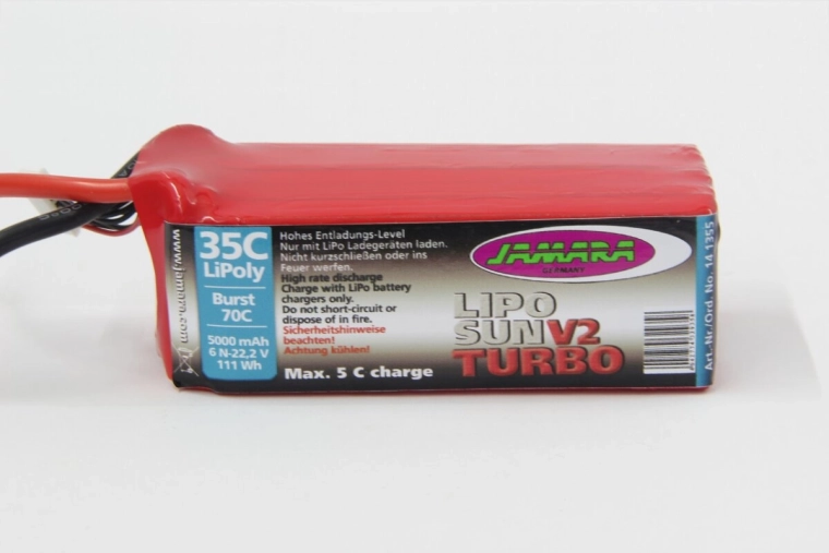 LiPo-Akku LipoSun V2 22,2 V 5000 mAh 111 Wh 35C/70C mit GPR-6N-Balanceranschluss