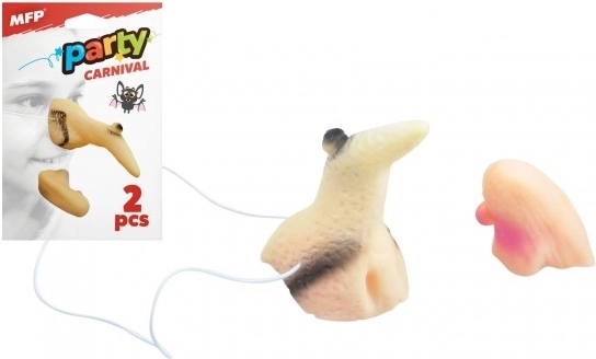 Hexennase und Kinn für eine gruselige Party