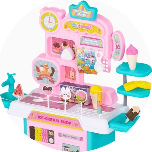 Viel Zubehör zum Servieren