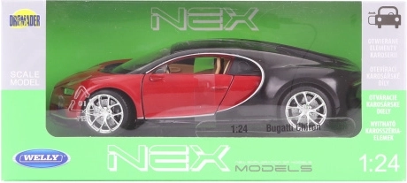 Bugatti Chiron Modell 1:24 aus Metall und Kunststoff