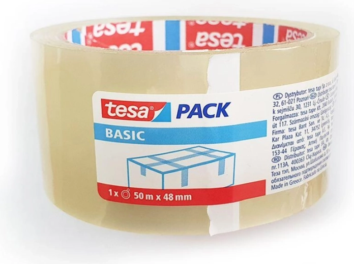 Verpackungsband 48 × 50 m transparent TESA