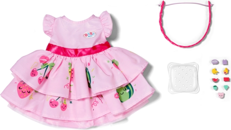 Verspieltes Kleid mit Obstaufdruck