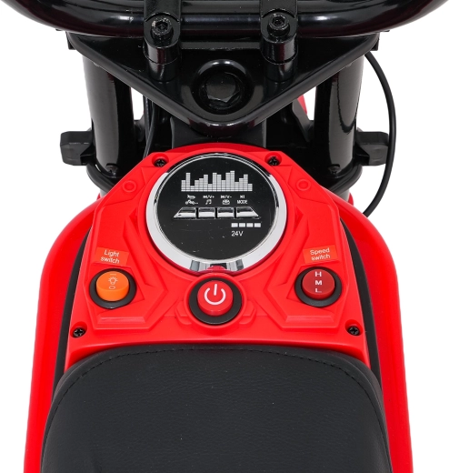 Smartes Bedienfeld: H/M/L-Geschwindigkeiten, Licht und Bluetooth