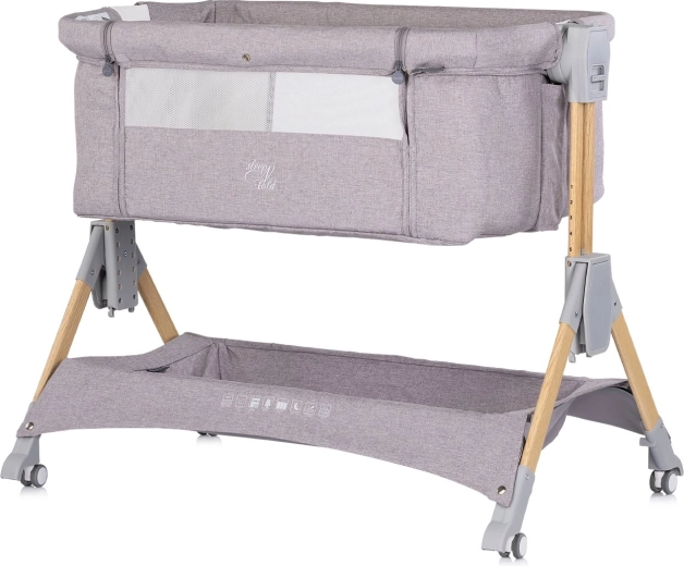 Beistellbett mit abklappbarer Seitenwand