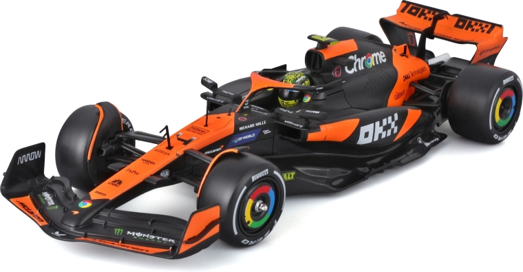 Bburago Modell McLaren MCL38 1:24 in Schutzvitrine