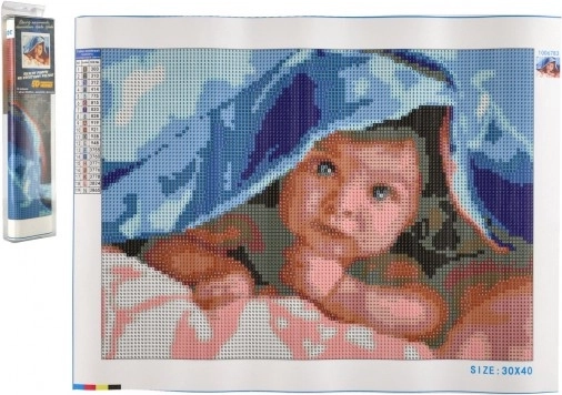 Diamantmalerei Süßes Kleinkind 30x40 cm