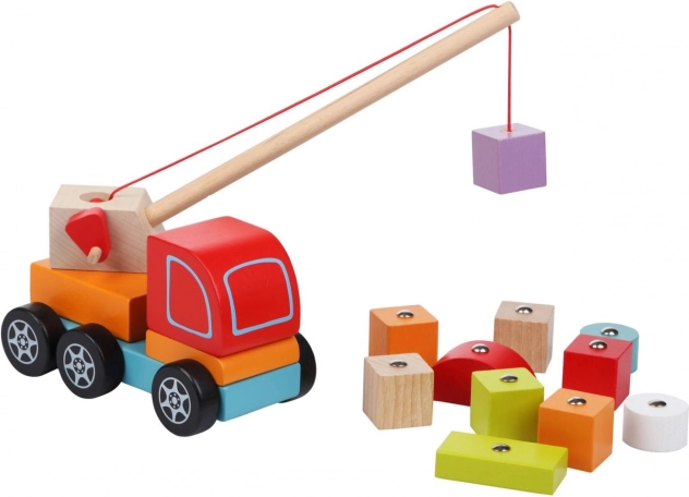 Cubika Holzkran mit Magnet