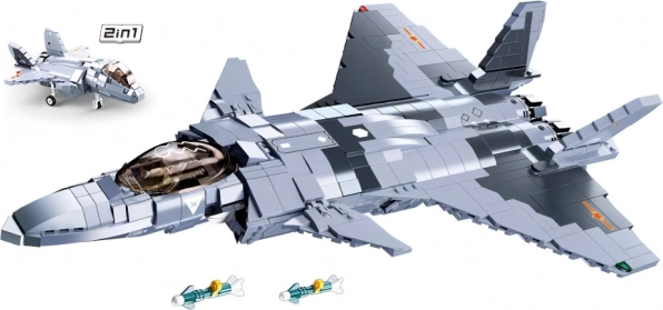 Sluban Model Bricks Jagdflugzeug Chengdu J‑20
