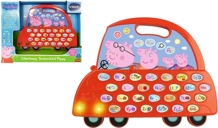 Peppa Pig – interaktives Auto mit Buchstaben
