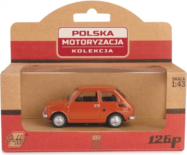 Automodell FIAT 126p PRL braun 1:43