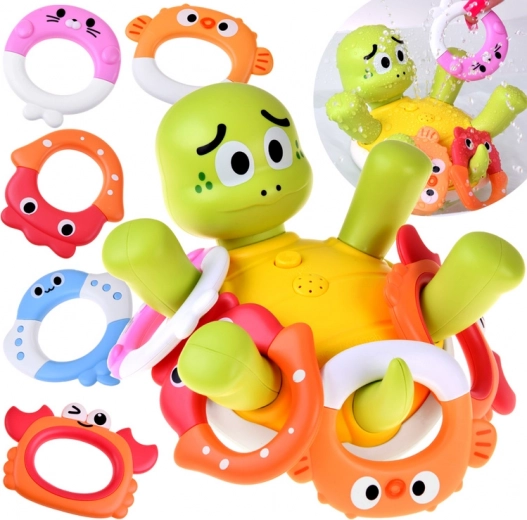 Interaktive Bad-Schildkröte mit Wasserfontäne