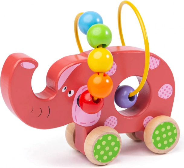 Holz Motorik-Labyrinth Elefant von Bigjigs